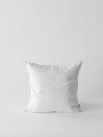 Cushion cover in linen 50x50 in white