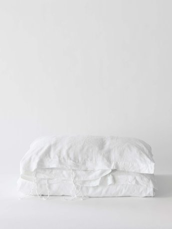 Duvet cover in soft, stonewashed linen from Tell Me More