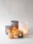 Beautiful candleholders in glass in several colors and sizes.