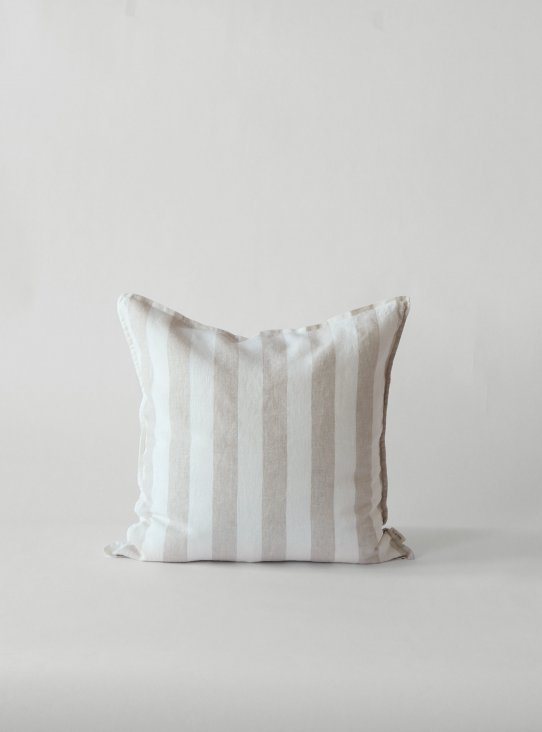cushion cover linen with stripes 50x50