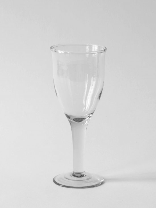 Galette collection of glass is made of recycled glass, wine glass